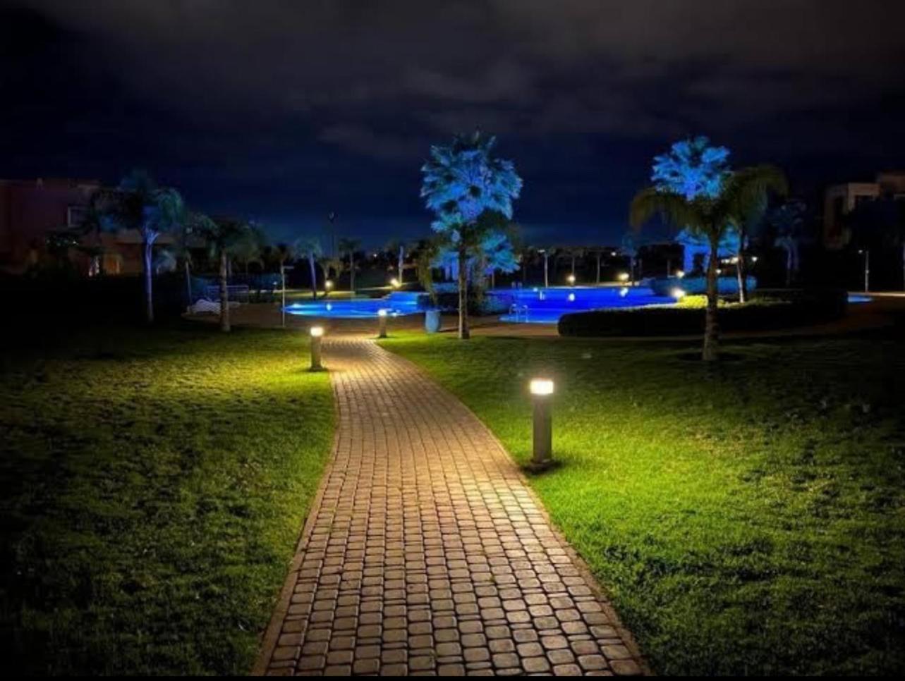 Appartement De Luxe Avec Jardin Vue Sur La Piscine Golf Securise 24H Sur 24 A 5 Minutes De L Aeroport Marrakesh Buitenkant foto