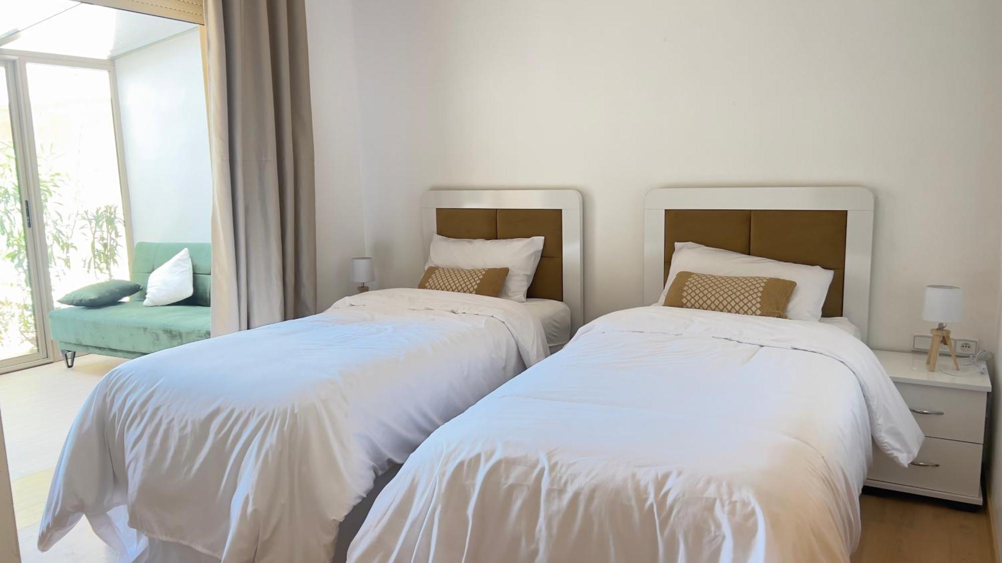 Appartement De Luxe Avec Jardin Vue Sur La Piscine Golf Securise 24H Sur 24 A 5 Minutes De L Aeroport Marrakesh Buitenkant foto