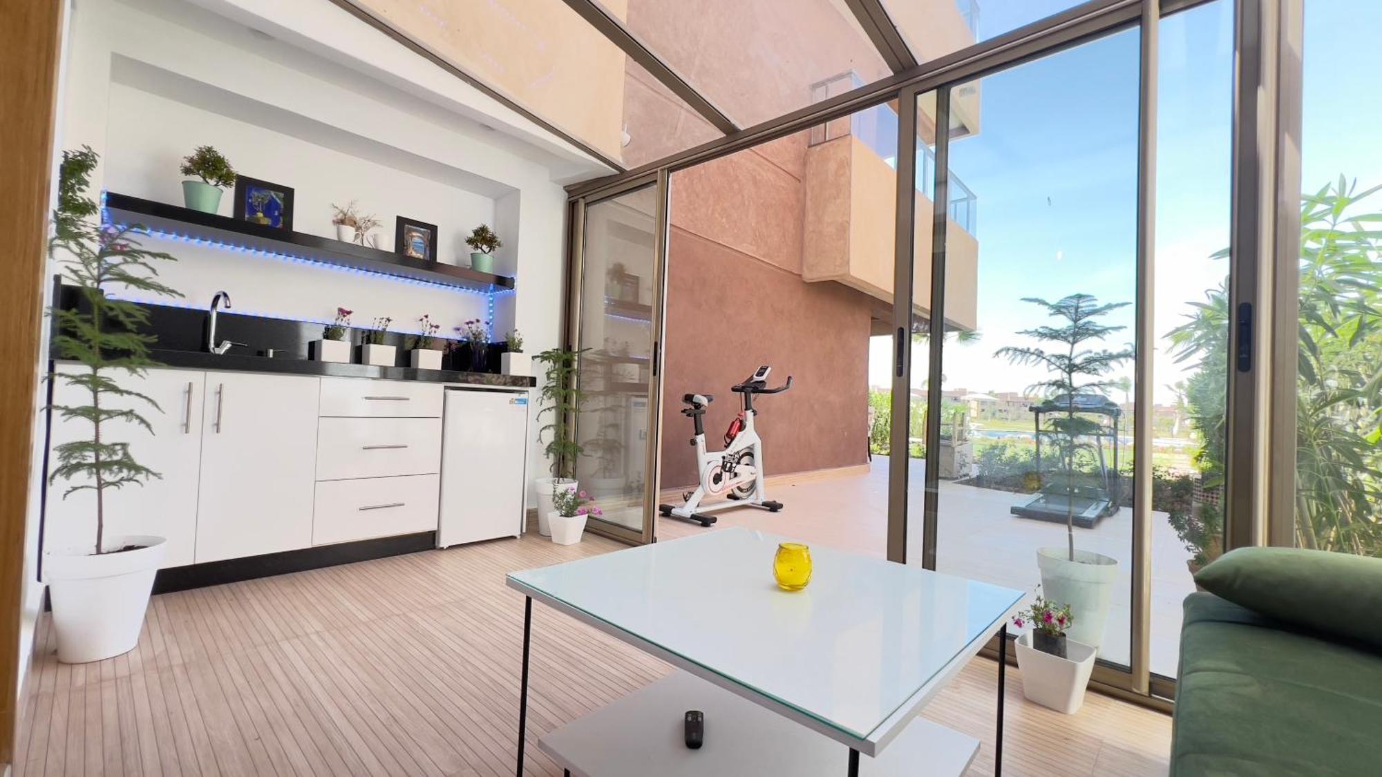 Appartement De Luxe Avec Jardin Vue Sur La Piscine Golf Securise 24H Sur 24 A 5 Minutes De L Aeroport Marrakesh Buitenkant foto