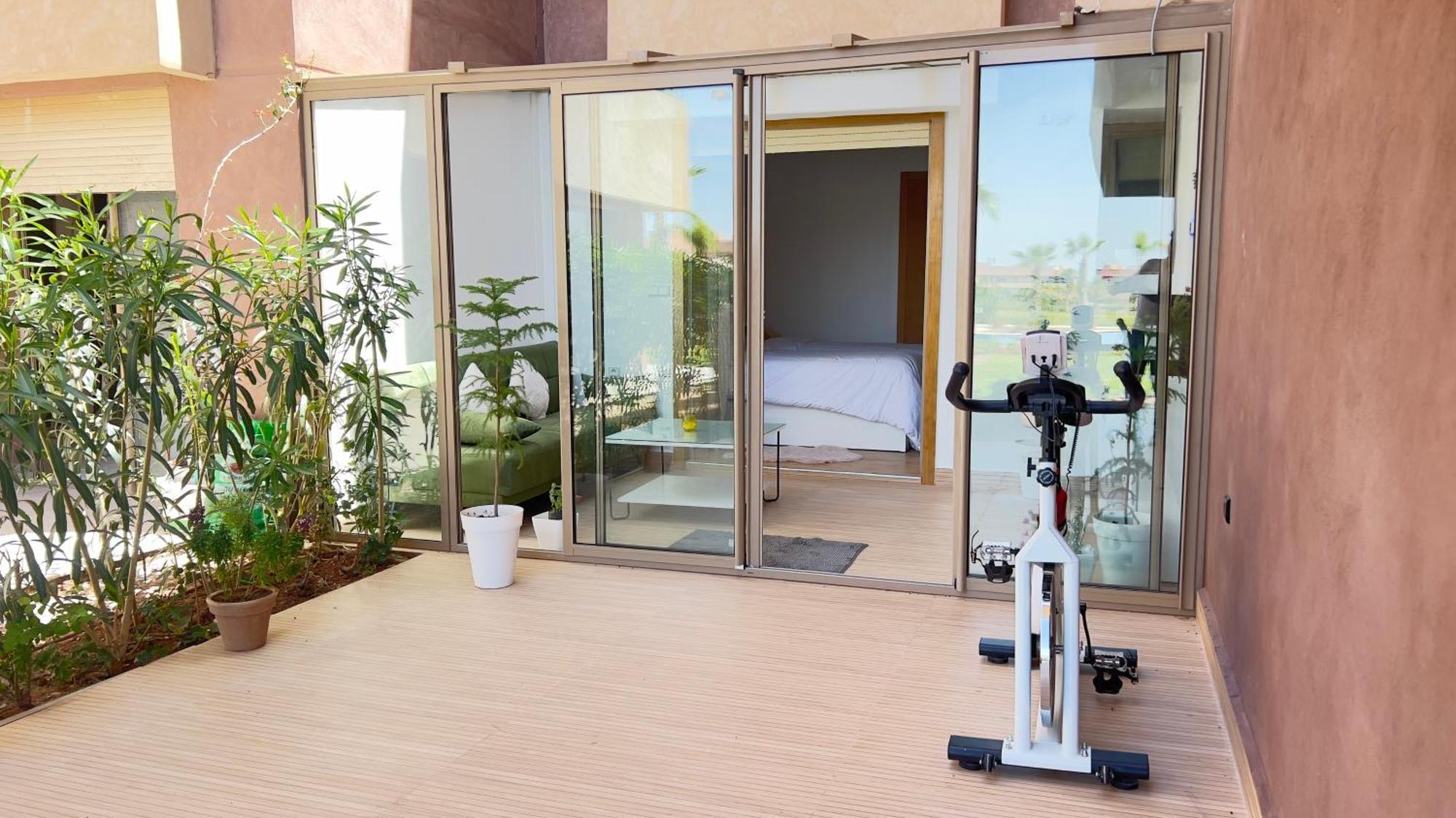 Appartement De Luxe Avec Jardin Vue Sur La Piscine Golf Securise 24H Sur 24 A 5 Minutes De L Aeroport Marrakesh Buitenkant foto